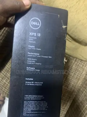 New Laptop Dell XPS 13 16GB Intel Core Ultra 7 SSD 512GB