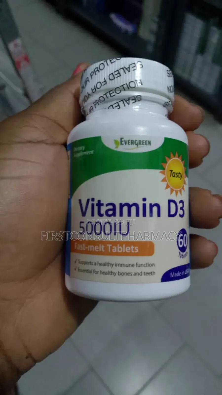 Evergreen Vitamin D3 5000IU X 60