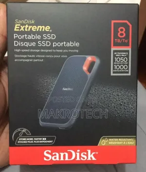Sandisk 8tb Extreme 1050mpbs Usb 3.2 Gen 2 Portable Ssd