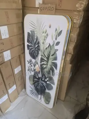 White With Plant Design Ornamental Frame