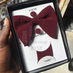 Suede Butterfly Bow Tie for Wedding and Occasions