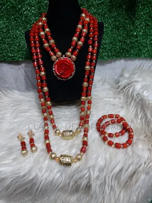 3 Layers Beaded Necklace Comes in Complete Set