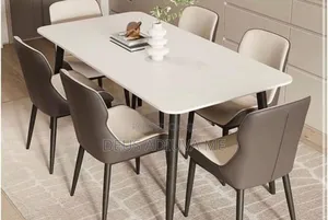 Marble Dining Table and 6 Chairs