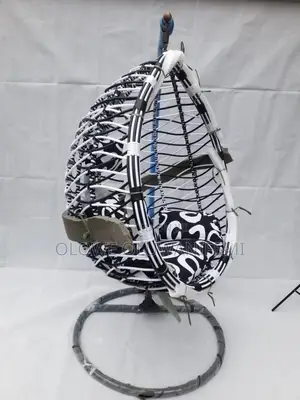 Outdoor Swing Rocking Basket Chair With Cushion