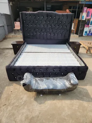 Upholstery Black 6by6 Bed Made With Topnotch Materials