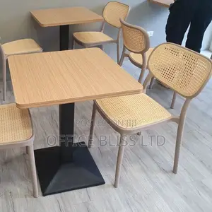 Square Wooden 80 by 80 Restaurant Table