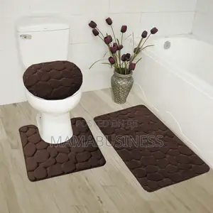 3pcs/Set Bathroom Bath Mat Set Non Slip