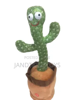 Interactive Plush Dancing and Singing Cactus Toy