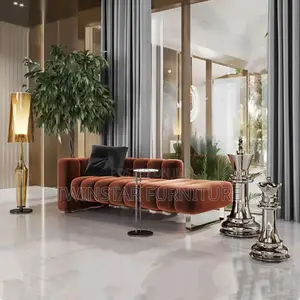 New Modern Luxury Fabric 3 Seaters Sofa Chair