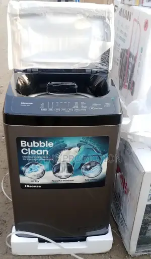 8kg Hisense Top Loader Washing Machine, Wash and Spin.