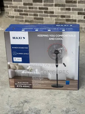 Maxi 18" Rechargeable Fan With Lithium Battery