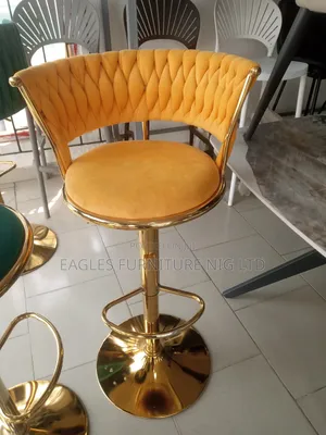 Luxury Adjustable Golden Wine Bar Stool