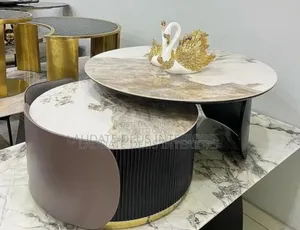 Exquisite 2in1 Marble Top Center Table