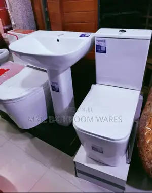 Big Close Couple Wc and Basin With Quality Flushing System