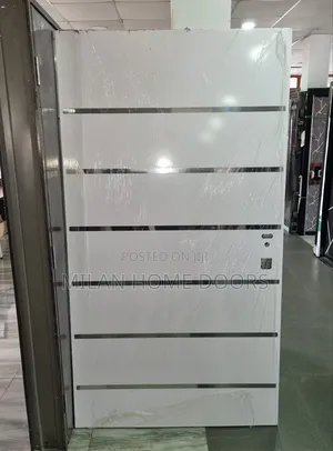 White 1060 (4ft Single Leaf) Israeli Security Door