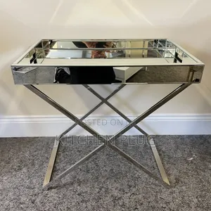 Mirrored Tray Table
