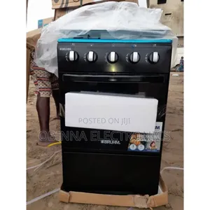 Brand New Bruhm(50×50)4borner All Gas Standing Cooker(Black)