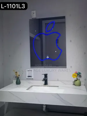 Apple Design Mirror With Lights