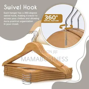 Wooden Cloth Hangers - Pack of 10