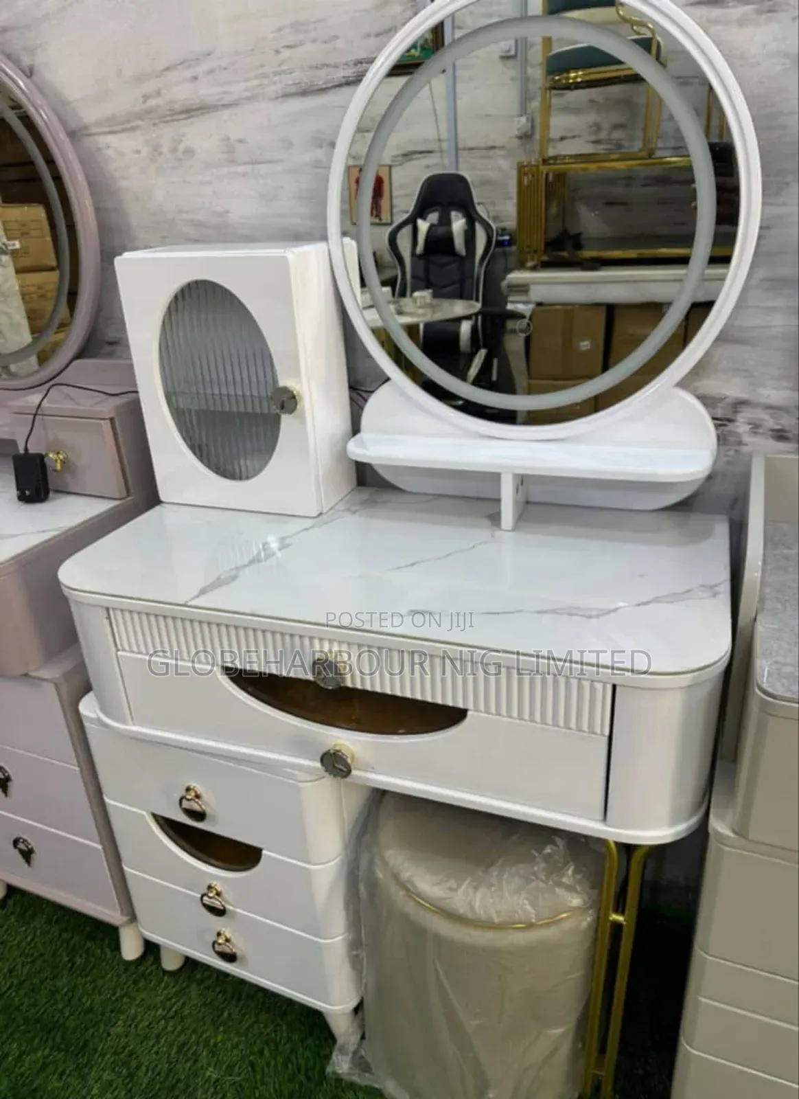 Dressing Mirror With Cupboard