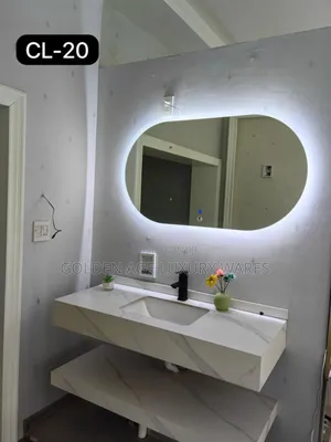 120x70 Three Lights Mirror Oval
