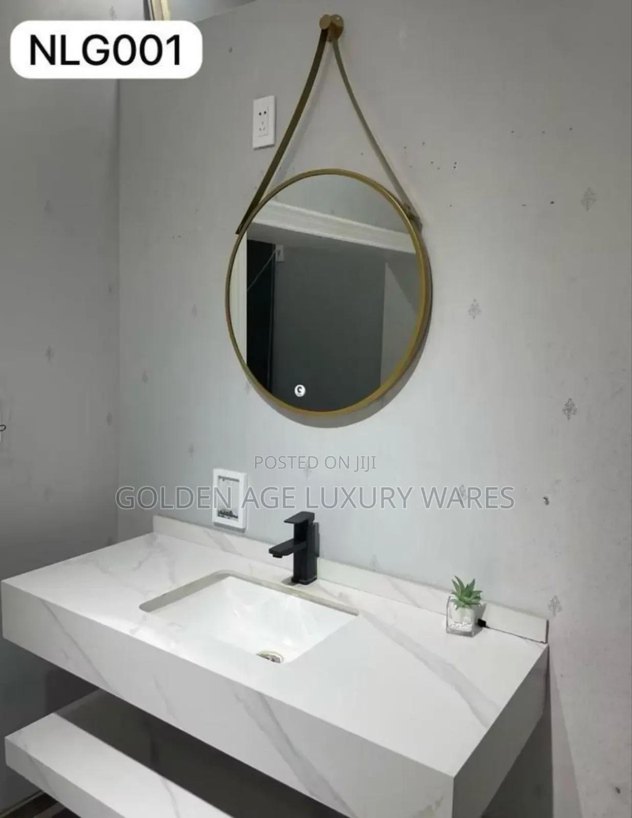 Gold Belt Mirror Without Light