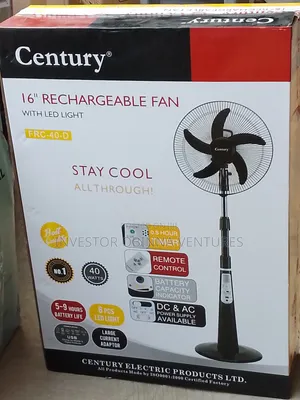 Century 16* Rechargeable Fan