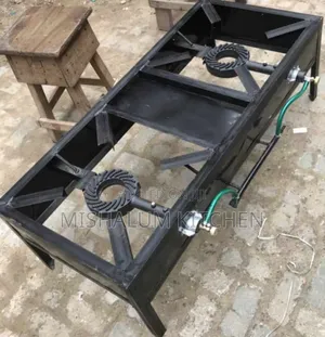 Locally Made Industrial Double Burner Gas Cooker