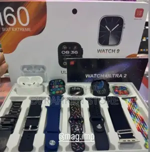 I60 Ultra Smart-Watch With 2 Watch, Airpod Pro 2 and 7 Strap