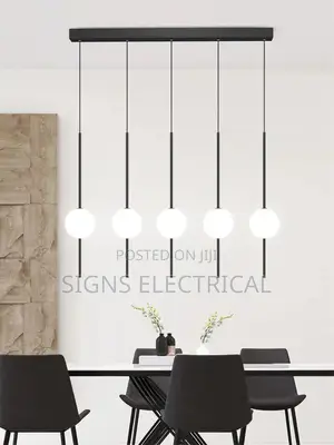 Nordic LED Ceiling Chandelier Living Room 5 Drops 100mm