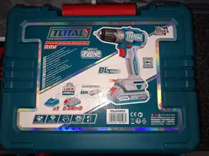 Total Brushless Cordless Drill Kit With 2x 2ah Batteries