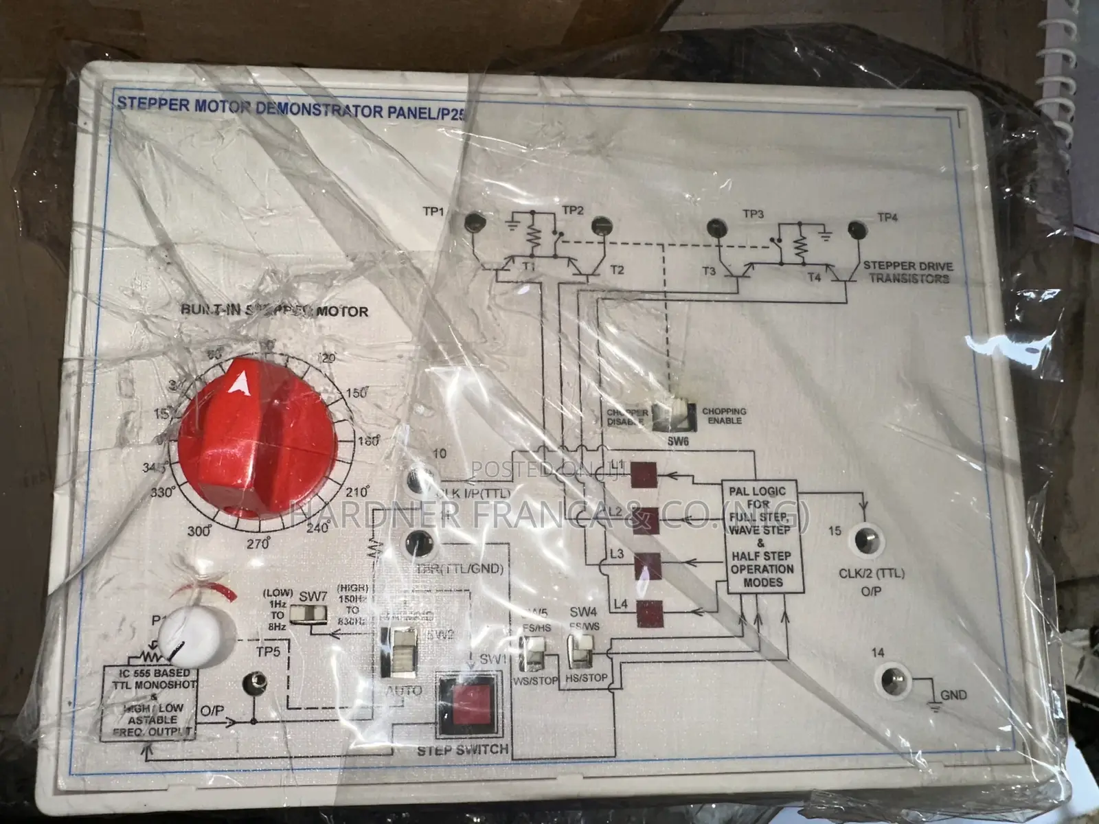 Stepper Motor Demonstrator Experimental Trainer