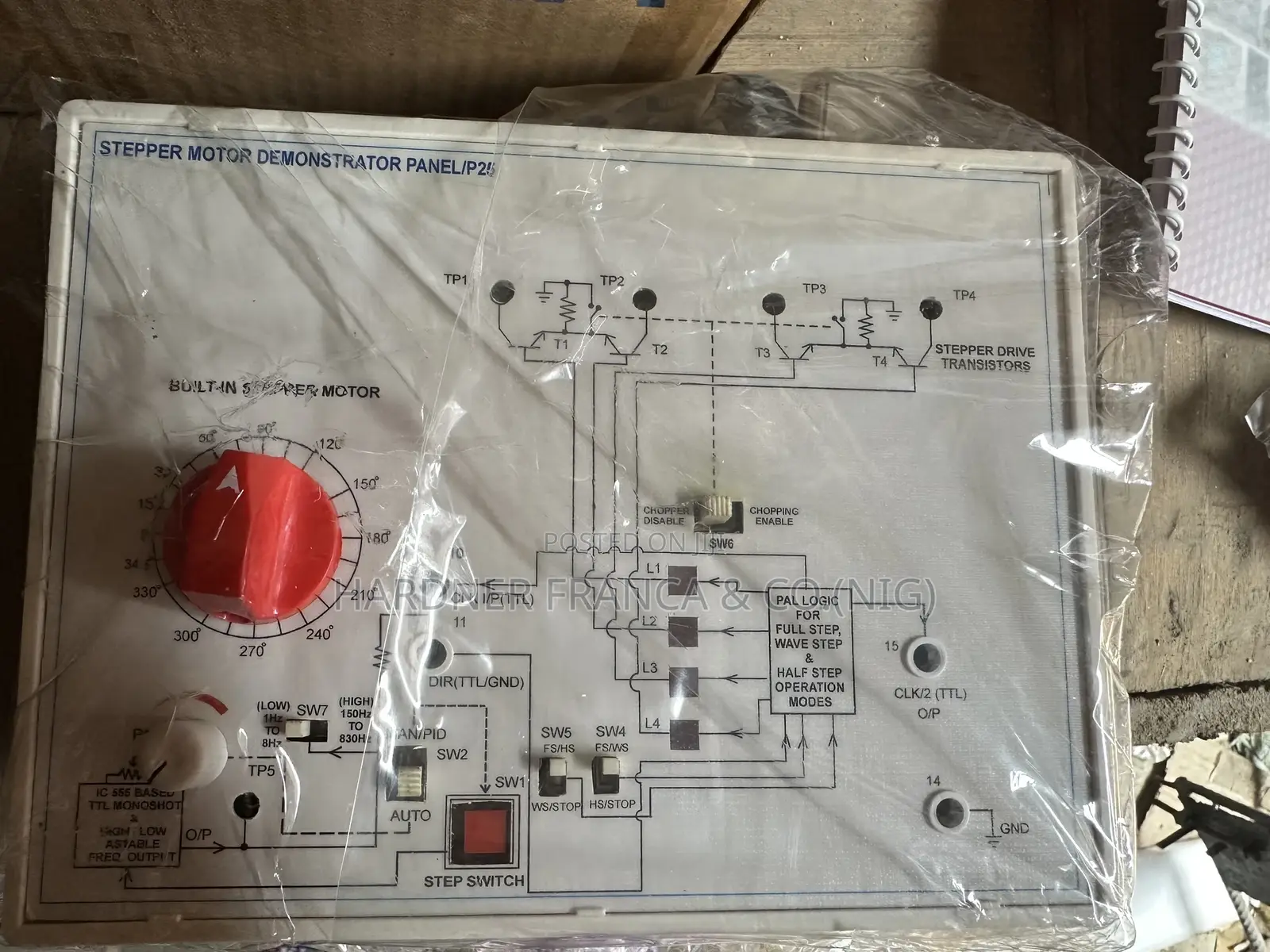 Stepper Motor Demonstrator Experimental Trainer