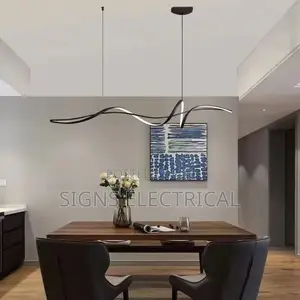 Nordic Simple Strip LED Chandeliers for Living Dining Room