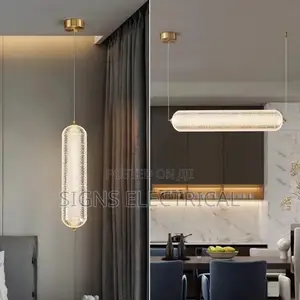 Bauhaus All Copper Chandelier Modern Simple Bedside Lamp