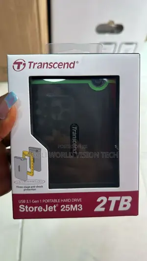 Transcend Storejet 25m3 2tb Portable Hard Drive