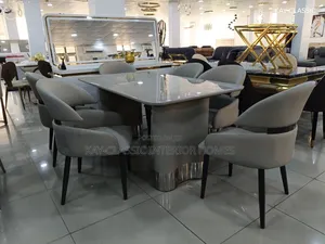 Unique Dining Table Six-seater Marble Design
