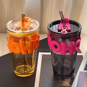 Fancy/Portable Cup With Straw