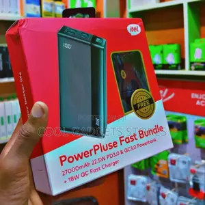 Itel 27000mah 22.5watts Powerbank + Free 18w Charger
