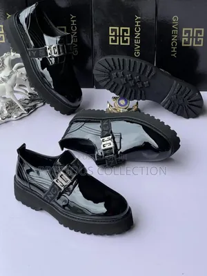 Glossy Leather Double Sole Givenchy Band Shoe