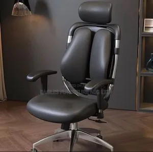 100% Pure Leather Swivel Kidney Chair