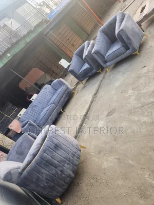Padded Set of Upholstery Padded Sofa
