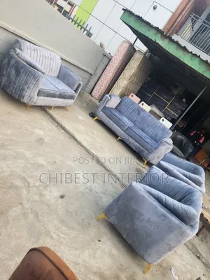Set of 7 Seaters Sofa Made With Quality Velvet.