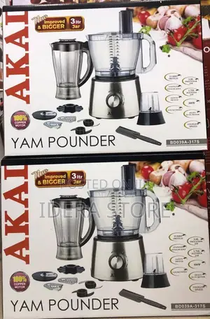 Akai Food Processor and Yam Pounder
