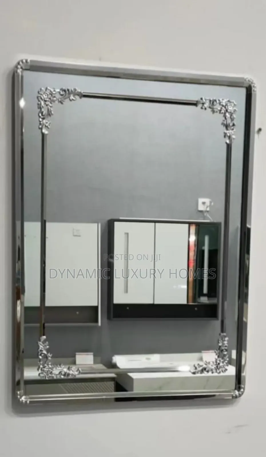 Square Mirror With Silver Frame