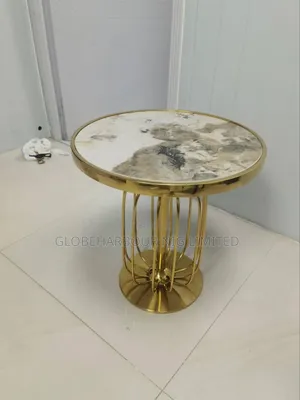Luxury Mable Top High-Quality Side Stool