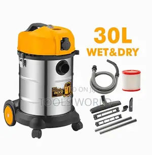Ingco Heavy Duty Wet and Dry 30L Vacuum Cleaner (VC14301)