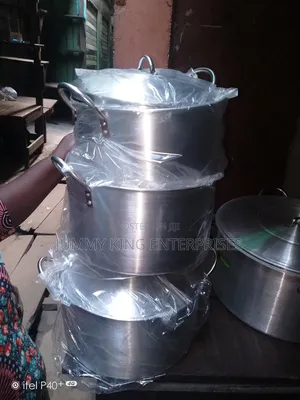 Quality Aluminum Cooking Pots 3 Sets
