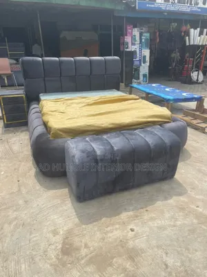 Black 4ft Head Upholstery Bedframe