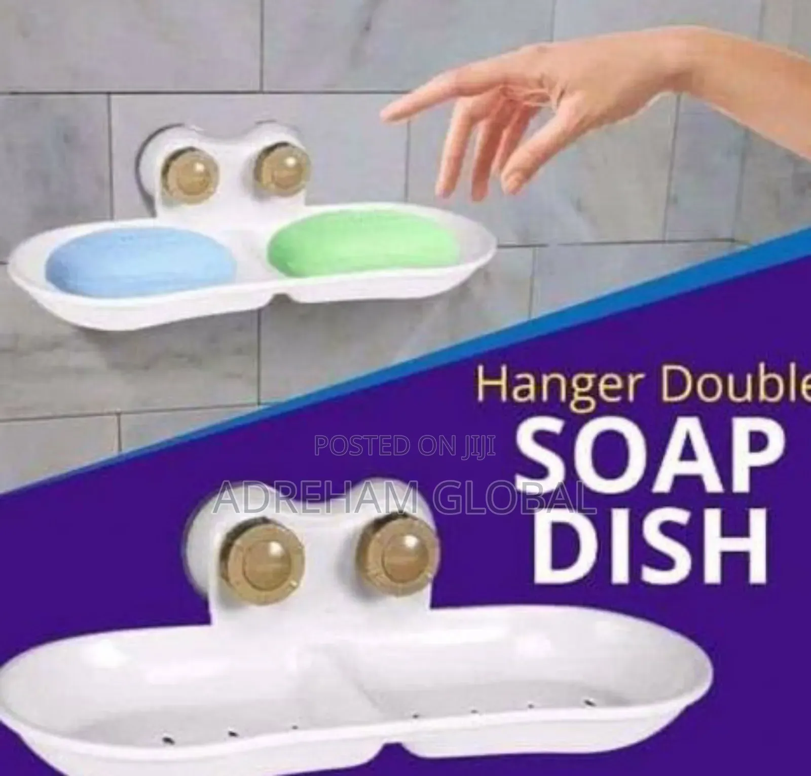Supersuction Double Soap Dish